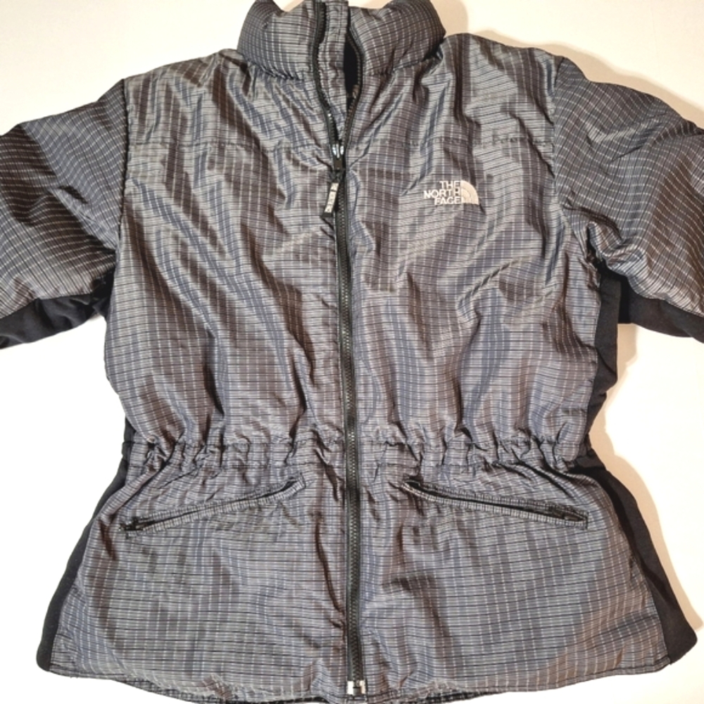 The North Face Black/Gray Goose Down Puffer Ski Coat